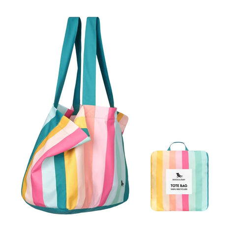 Dock & Bay Foldaway Tote Bags Coastal Candy