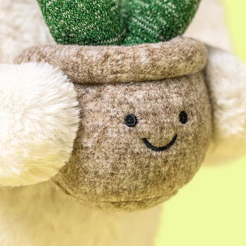 Jellycat BB3PLA Cream Bunny With Plant