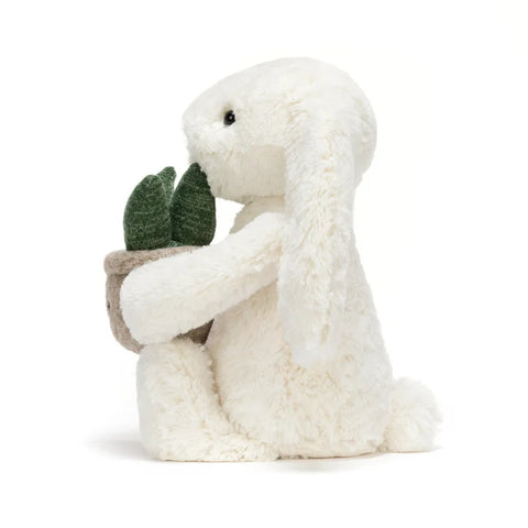 Jellycat BB3PLA Cream Bunny With Plant