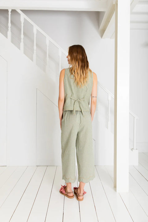 Bonté Birgitte Waistcoat Shell Top In Green