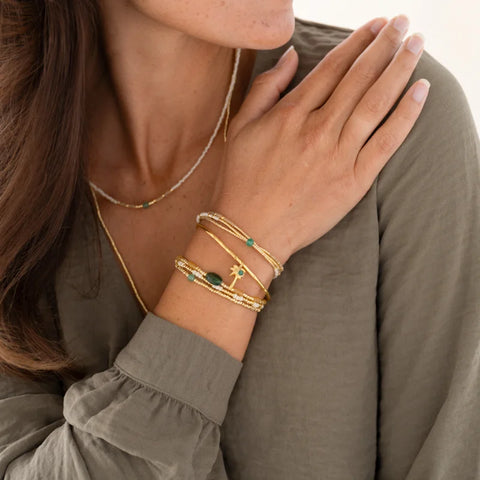 A Beautiful Story BL23398 Energetic Aventurine Bracelet GC