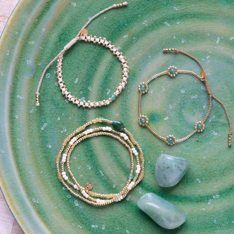A Beautiful Story BL23398 Energetic Aventurine Bracelet GC