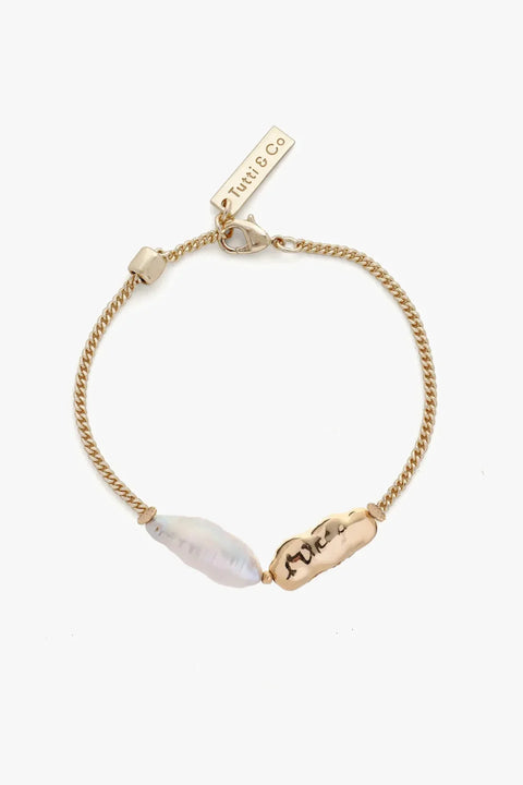 Tutti & Co BR686G Lustre Bracelet - Gold