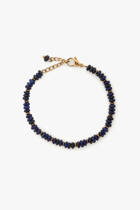 Tutti & Co BR690L Stone Beaded Bracelet - Lapis