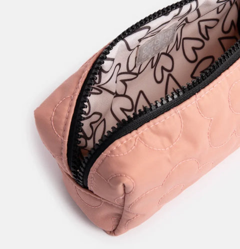 Caroline Gardner Gifts Bxp102 Pink Flower Quilted Cube Pencil Case