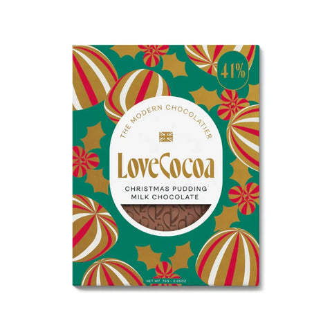 Love Cocoa 75G Xmas Pudding Bar