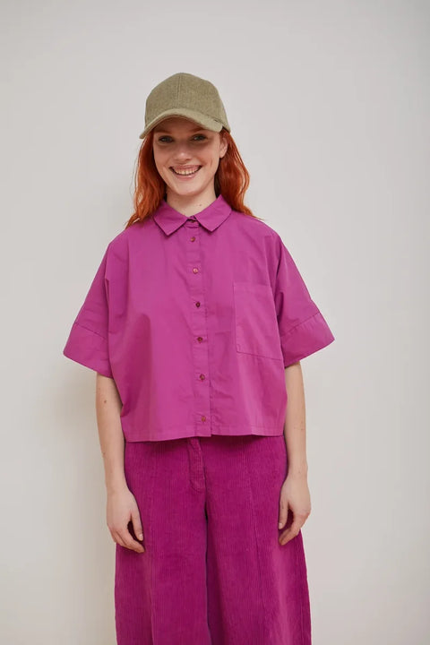 Dr Bloom Bench Blouse In Raspberry