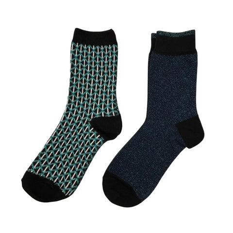 Sixton London Black Leipzig & Midnight Tokyo Sock Box Duo