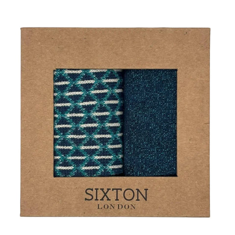 Sixton London Blue Leipzig & Denim Tokyo Sock Box Duo