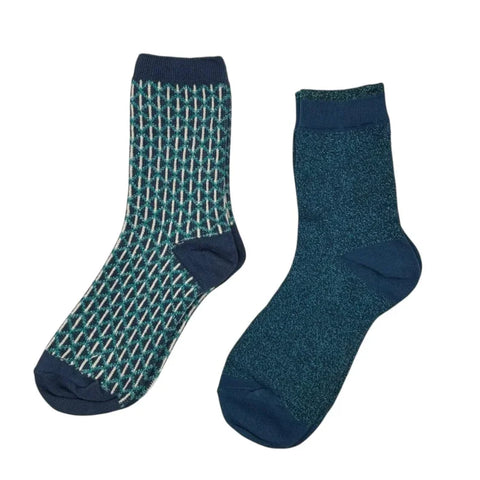 Sixton London Blue Leipzig & Denim Tokyo Sock Box Duo