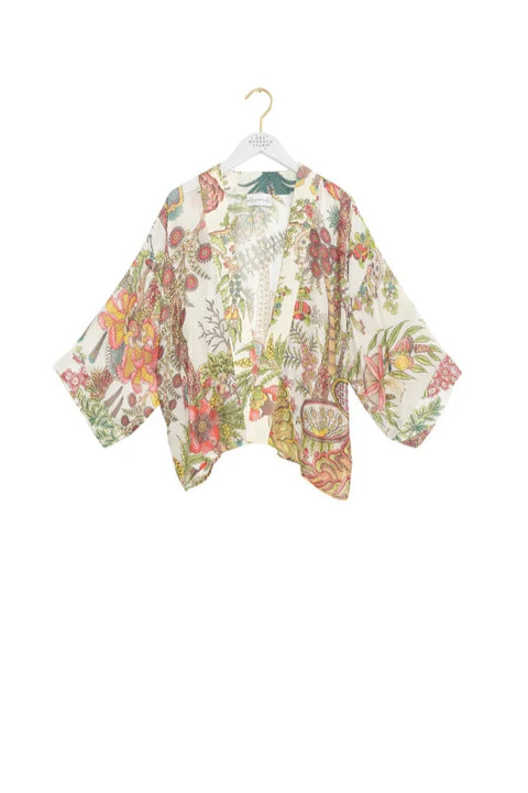 One Hundred Stars Boho Garden Ecru Kimono