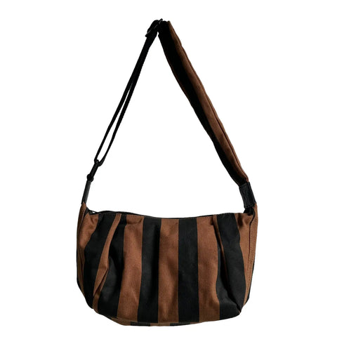 Sixton London Brixton Cross Body Sling Bag Stripe Print Small