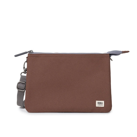 Roka London Carnaby Crossbody X Large Coco Recycled Canvas
