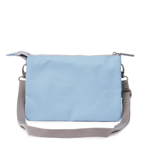 Roka London Carnaby Crossbody X Large Retro Blue Recycled Canvas