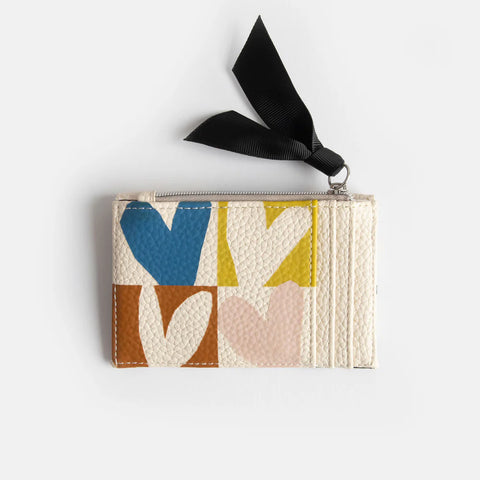 Caroline Gardner Gifts CCP123 Multi Checkmate Hearts Cardholder Coin Purse