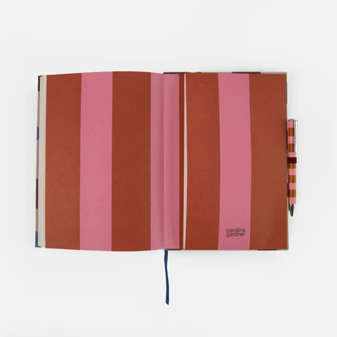 Caroline Gardner Gifts CDP105 Wine Flower Slim Casebound Notebook & Pen