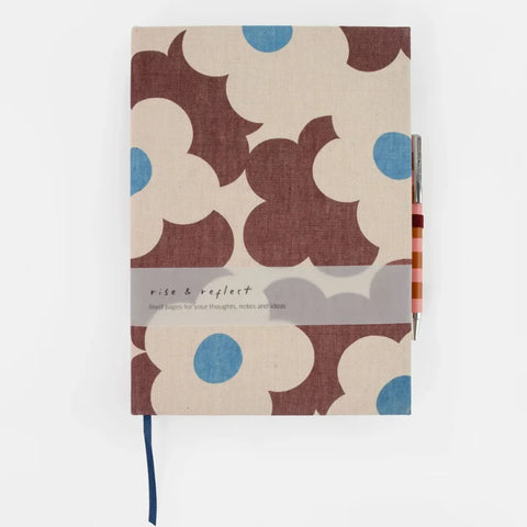 Caroline Gardner Gifts CDP105 Wine Flower Slim Casebound Notebook & Pen