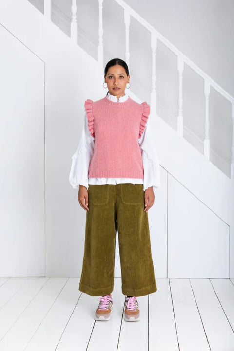 Bonte Claude Vest In Rose