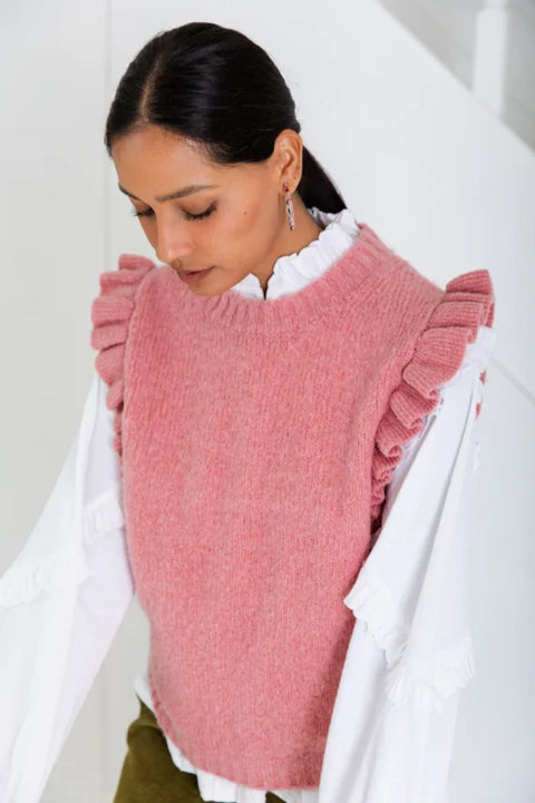 Bonte Claude Vest In Rose