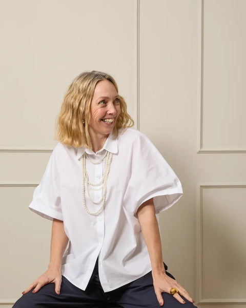 Chalk Broadstairs Necklace In Pearl