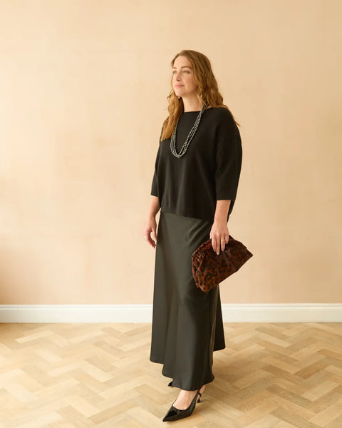 Chalk Gina Skirt In Black