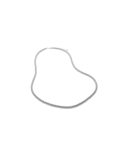 Chalk Burley Long Beaded Necklace In Grey