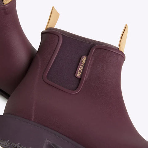 Merry People Bobbi Wellington Boot In Dark Cherry