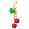 LULU Copenhagen LULU1381 Cherry Ear stud In Ruby Red