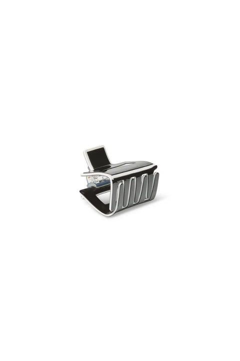 Chalk Colchester Hair Claw In Black/White