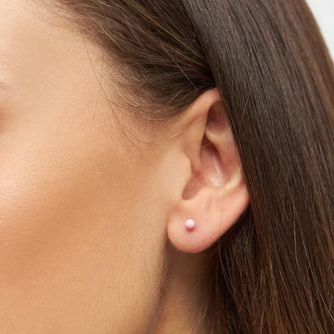 LULU Copenhagen LULU1164 Color Ball Ear stud In Light pink