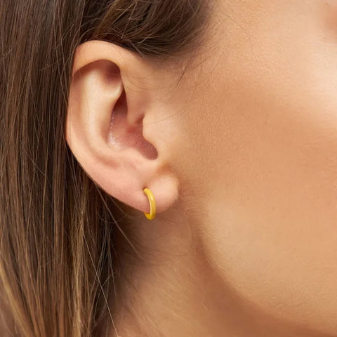 LULU Copenhagen LULU1019 Color Hoop In Yellow