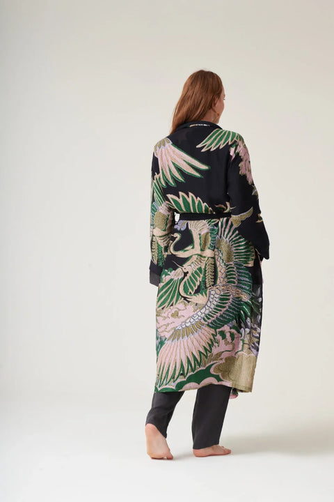 One Hundred Stars Crane Emerald Gown