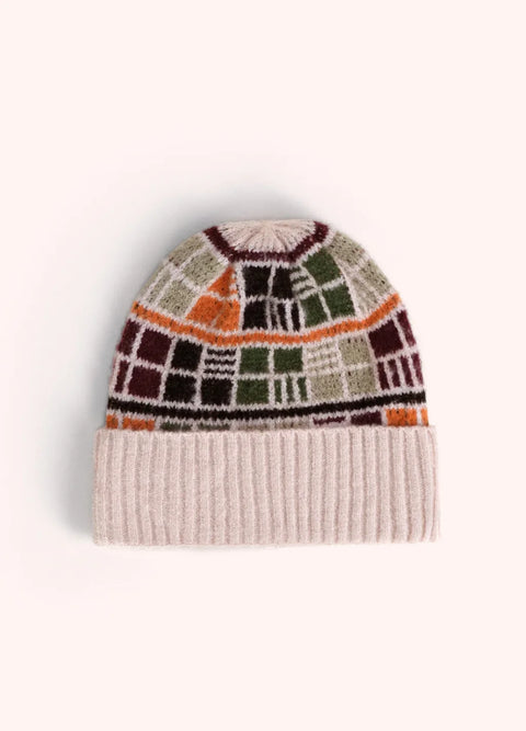 Powder DAN4 Dani Beannie Hat In Damson Mix