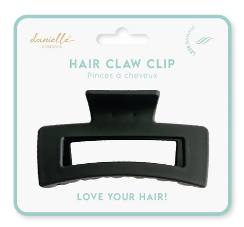 Danielle Creations DC0158BK Rectangle Claw Clip - Black