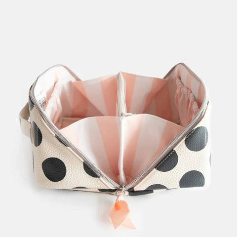 Caroline Gardner Gifts DWB101 Mono Scattered Dot Large Diagonal Washbag