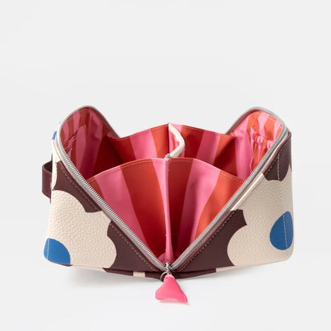 Caroline Gardner Gifts DWB104 Wine Flower Large Diagonal Washbag