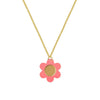 Natalie Owen DYN6 Daisy Necklace in Coral Pink