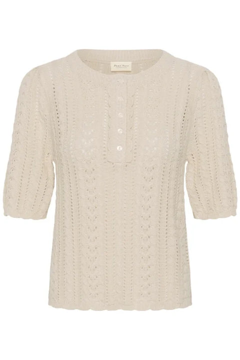 Part Two Darnella Knit Pullover In Whitecap Gray