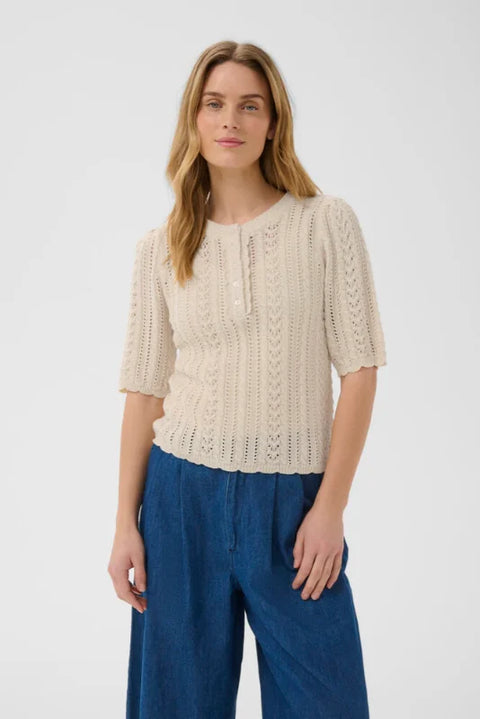 Part Two Darnella Knit Pullover In Whitecap Gray