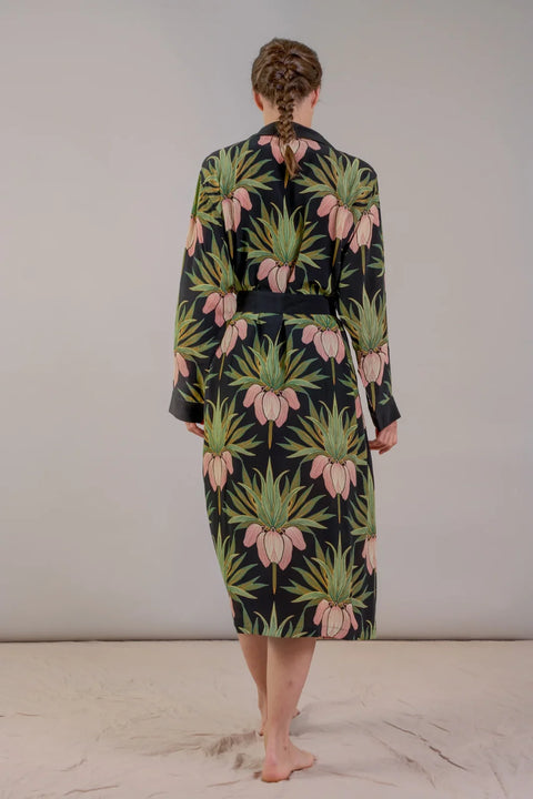 One Hundred Stars Deco Bud Crepe Gown