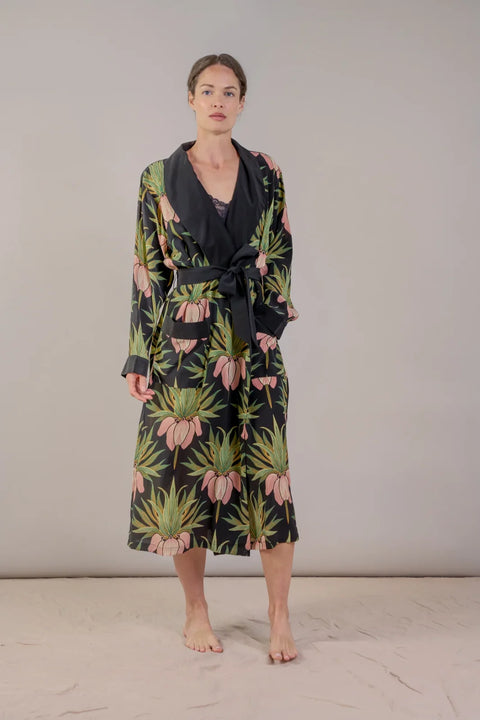 One Hundred Stars Deco Bud Crepe Gown