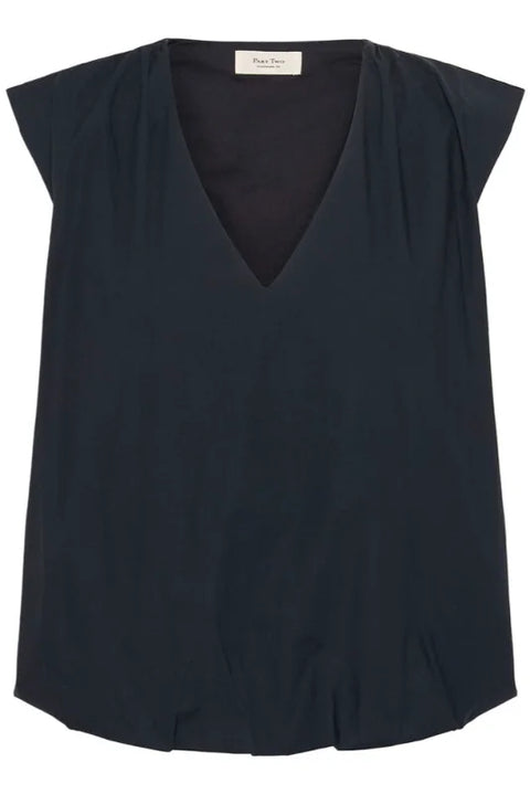 Part Two Didi Blouse s/s In Dark Navy