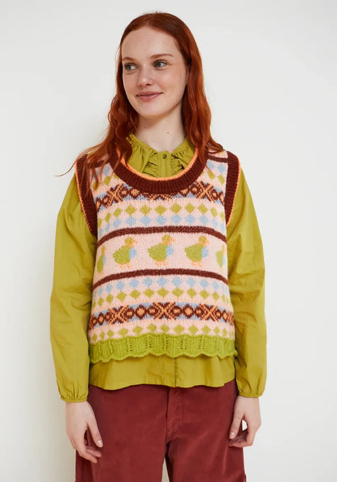 Dr Bloom Duck Vest In Brown