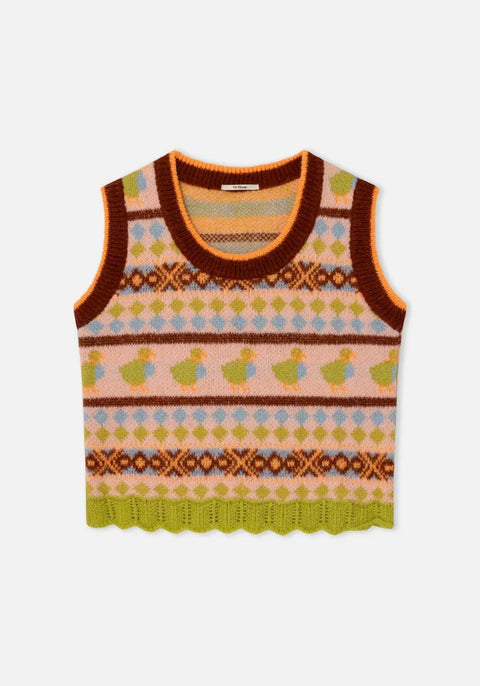 Dr Bloom Duck Vest In Brown