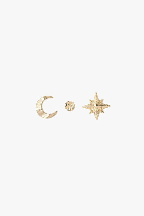 Tutti & Co  EA652G Aura Stacking Earring Set Gold