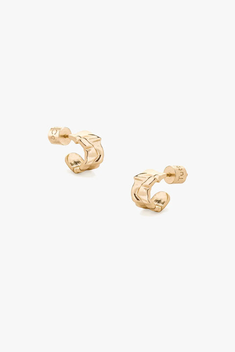 Tutti & Co EA678G Ripple Earrings - Gold