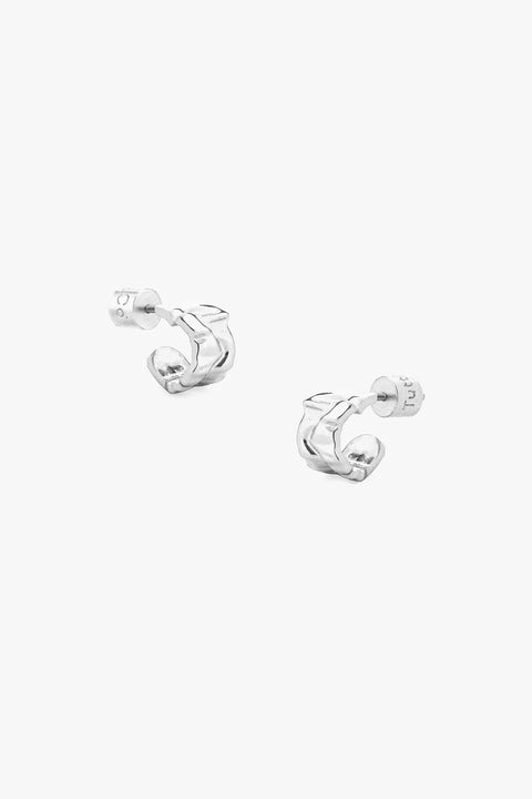 Tutti & Co EA678S Ripple Earrings - Silver