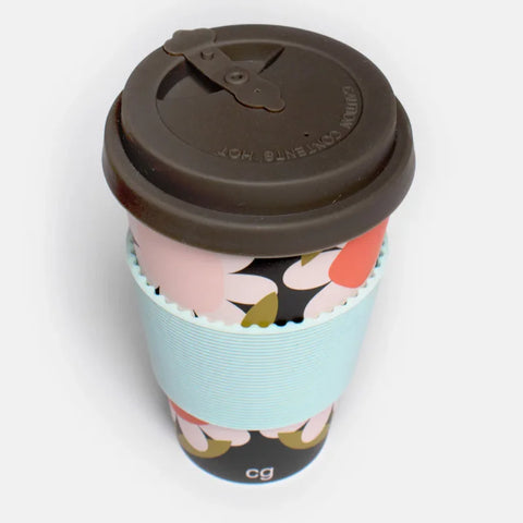 Caroline Gardner Gifts ECC103 Big Flower PLA Coffee Cup