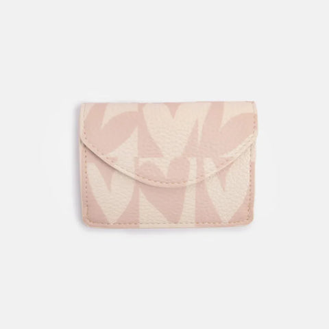 Caroline Gardner Gifts Ech101 Pink Checkmate Hearts Envelope Card Holder