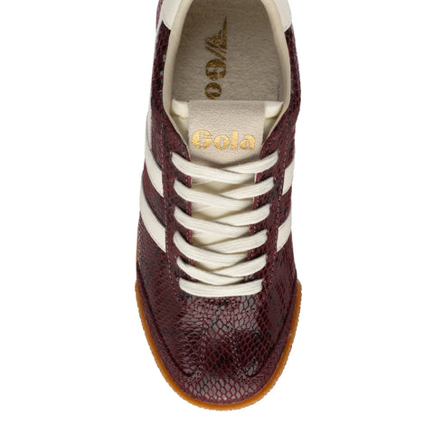 Gola CLB946RW Elan Serpent Trainer Windsor Wine/Off White